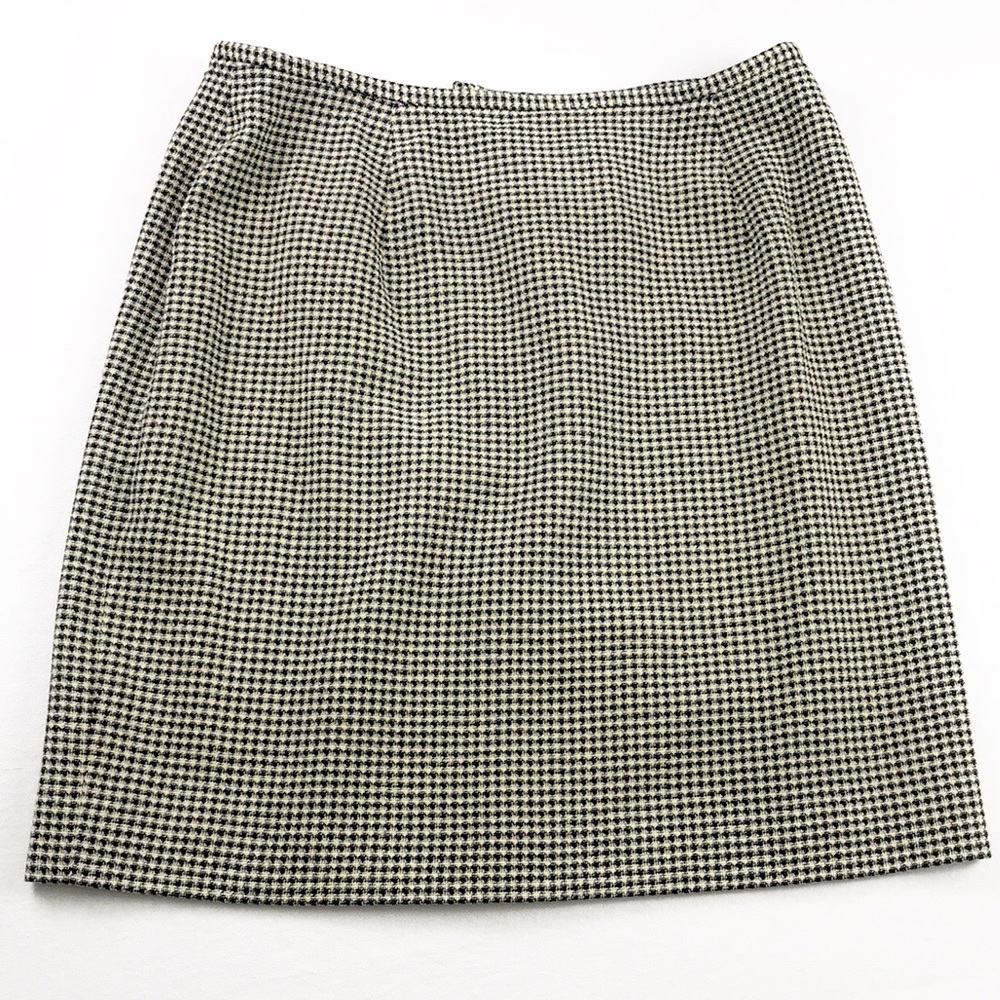 Ann Taylor | Tan & Black Tweed Pencil Skirt